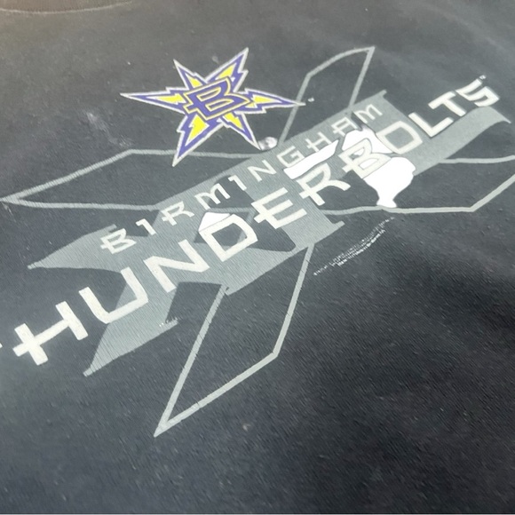 Vintage XL Men’s XLF Birmingham Thunderbolts Crewneck Sweatshirt JIT35 - Picture 3 of 5